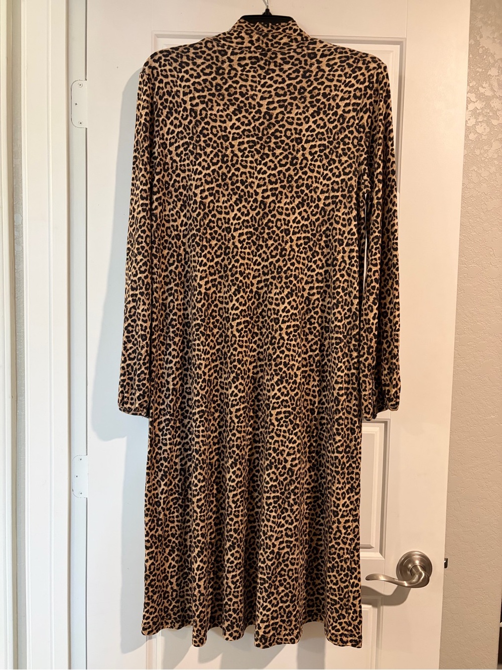✨A.P.C. | Dorothea Leopard Print High-Neck Midi Dress | Sz S - Picture 4 of 7